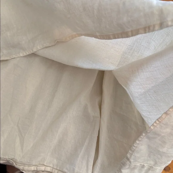 knee length dresses for ladies LOTUS WHITE LINEN MINI DRESS  DISSH
